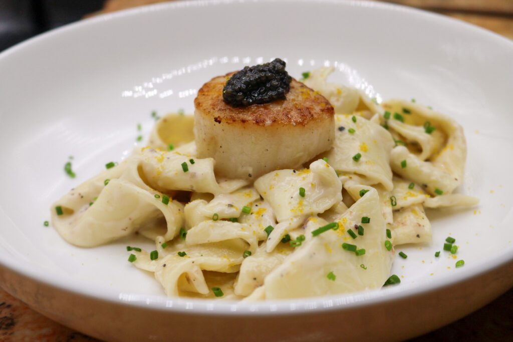 Wedding Pasta and Seafood Dish